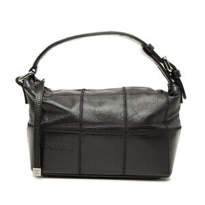 CHANEL Black Caviar Leather Shoulder Bag